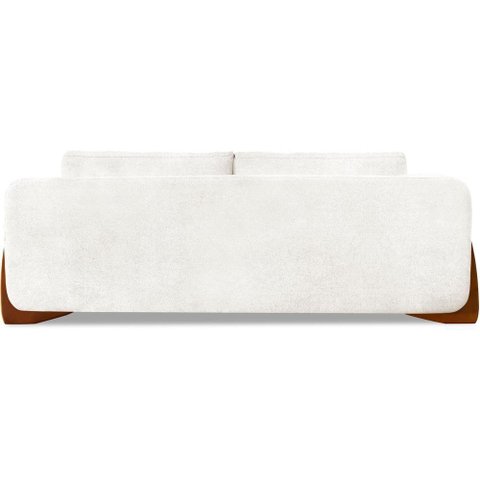 Sofa Jolie 3 Lugares 200cm Pes Boomerang Linho Boucle 3300 Ezz 3300