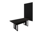 Ver imagem 3 de Mesa Industrial 2m 1 Cx de Tomada Pé Metal e Painel de Tv F5 Cor:preto