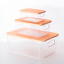 Ver imagem 3 de Caixa Organizadora com Tampa Bambu 19 X 14 Cm Cristal Idealle Eco Paramount 1765