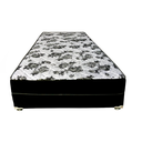 Ver imagem 2 de Cama Box Solteiro Suede Preto + Colchão Solteiro Suede Preto Espuma 88x188x55