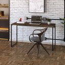 Ver imagem 2 de Mesa de Escritório Escrivaninha 135cm Dynamica Industrial C08 Carvalho Dark - Mpozenato