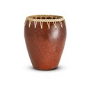 Ver imagem 1 de Vaso em Ceramica e Rattan Marrom Mart 23cm