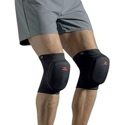 Joelheira Futsal Profissional Compressão Realtex Elástica - Preto - M - 3