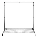 Ver imagem 1 de Cabideiro Arara Chão com Sapateira Moderno Loja Quarto Preto