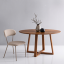 Ver imagem 4 de Mesa Jantar Redonda Laminado 110cm c/ 4 Cadeiras Aço Boucle