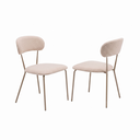 Ver imagem 5 de Mesa Jantar Redonda Laminado 110cm c/ 4 Cadeiras Aço Boucle