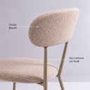 Ver imagem 3 de Mesa Jantar Redonda Laminado 110cm c/ 4 Cadeiras Aço Boucle