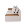 Sofá Cama Panamá Compose Linho Cinza Claro Império Estofados - 6