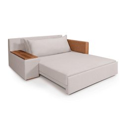 Sofá Cama Panamá Compose Linho Cinza Claro Império Estofados - 1