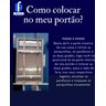 Caixa Correio Carta Jornal Grade e Embutir Chapa de Aço Preta + Kit 3 Número - 5