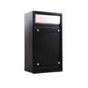 Ver imagem 2 de Caixa Correio Carta Jornal Grade e Embutir Chapa de Aço Preta + Kit 3 Número