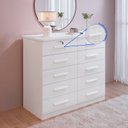 Ver imagem 6 de Cômoda 10 Gavetas 100% MDF Ryad
