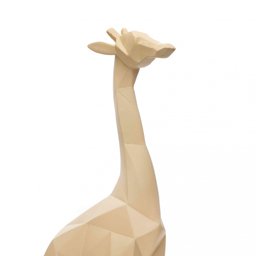 Escultura Decorativa Girafa Bege 30x10x4,5 cm - D'Rossi - 3