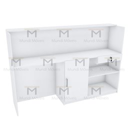 BALCÃO CAIXA ATENDIMENTO COM PORTA M458.B (LOJA, RECEPÇÃO) MUNDI MOVEIS - 5