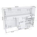 Ver imagem 2 de BALCÃO CAIXA ATENDIMENTO COM PORTA M458.B (LOJA, RECEPÇÃO) MUNDI MOVEIS