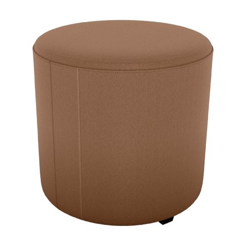Puff Redondo Decorativo Copenhage 43 Cm Veludo Inca Ferrugem Milani Store