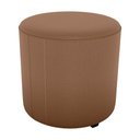 Ver imagem 1 de Puff Redondo Decorativo Copenhage 43 Cm Veludo Inca Ferrugem Milani Store
