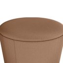 Ver imagem 6 de Puff Redondo Decorativo Copenhage 43 Cm Veludo Inca Ferrugem Milani Store