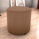 Ver imagem 7 de Puff Redondo Decorativo Copenhage 43 Cm Veludo Inca Ferrugem Milani Store