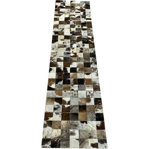 Tapete Couro Passadeira Marrom Malhado Escuro 0,50x2,00 S/b