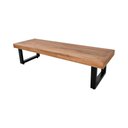 Ver imagem 5 de Mesa Industrial para Jardim Infantil Bernardo 120x70cm com 2 Bancos Industriais Base Preta Preto