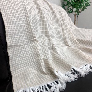 Jogo 2 Xales para Sofá 2,10x1,40m Manta Decorativa Caribe