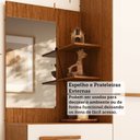 Ver imagem 6 de Guarda-Roupa Infantil 2 Portas 4 Gavetas com Espelho 100% MDF 110cm Auris Espresso Móveis Bege/Cinamomo/Off White