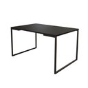 Ver imagem 1 de Mesa de Jantar Industrial Base Ferro Preto Tampo 137x90 Preto