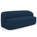 Ver imagem 1 de Sofá 2 Lugares Orgânico para Sala de Estar Living 170cm Heidy F04 Veludo Azul - Lyam Decor