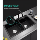 Ver imagem 5 de Cuba Pia Gourmet Dupla Cozinha Aço Inox com Acessórios 78x43cm - Brinovar