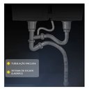 Ver imagem 7 de Cuba Pia Gourmet Dupla Cozinha Aço Inox com Acessórios 78x43cm - Brinovar