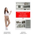 Ver imagem 5 de Cozinha Compacta Madesa Agata 120002 com Armário e Balcão (Sem Tampo e Pia) Branco/Cinza Cor:Branco 