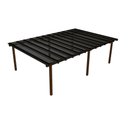 Ver imagem 1 de Kit Policarbonato Fume 6mm 8,00m X 2,00m - Perfis Naturais