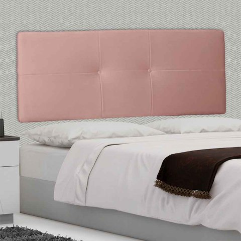 Cabeceira Painel Queen 160 Cm Poliana Suede Rose - MV Estofados Shop