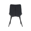 Ver imagem 5 de Kit 2 Cadeira de Jantar Chicago Design Couro Sintético Preto