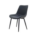 Ver imagem 2 de Kit 2 Cadeira de Jantar Chicago Design Couro Sintético Preto