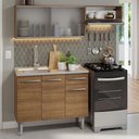 Ver imagem 1 de Armário de Cozinha Compacta 165cm com Pia Rustic Emilly Madesa 05