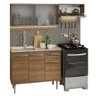 Armário de Cozinha Compacta 165cm com Pia Rustic Emilly Madesa 05 - 3