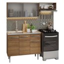 Ver imagem 3 de Armário de Cozinha Compacta 165cm com Pia Rustic Emilly Madesa 05