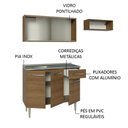 Ver imagem 5 de Armário de Cozinha Compacta 165cm com Pia Rustic Emilly Madesa 05