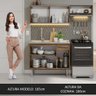 Armário de Cozinha Compacta 165cm com Pia Rustic Emilly Madesa 05 - 6