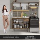 Ver imagem 6 de Armário de Cozinha Compacta 165cm com Pia Rustic Emilly Madesa 05