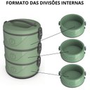Ver imagem 2 de Marmita Térmica Tripla Organizador Térmico 3 Andares 4,5 Lts