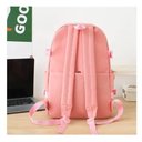 Ver imagem 5 de Mochila Grande com Kit Escolar Completo 4 Pçs Viagem Passeio:rosa