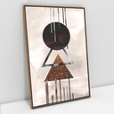 Ver imagem 1 de Quadro Decorativo em Canvas Abstrato Geométrico TACOLADO PAPEL DE PAREDE Moldura Flutuante 4,5cm Fre