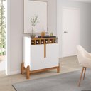 Ver imagem 6 de Conjunto Bar e Cristaleira Lizz Branco Casa D Móveis