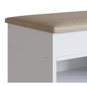 Ver imagem 7 de Sapateira Bau Com Tampo Estofado SP080 Branco Completa Moveis