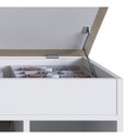 Ver imagem 6 de Sapateira Bau Com Tampo Estofado SP080 Branco Completa Moveis