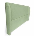 Ver imagem 3 de Cabeceira de Cama Box Viuva 1,20m Livia Boucle Verde - Mirra Decor