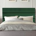 Ver imagem 1 de Cabeceira Estofada Argentina 195cm King Size para Cama Colchão Box Quarto Suede Verde - Aurora Line